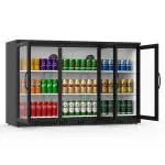 Koelkast - 254 Liter - 3-Deurs - Glazen Deur - Geventileerd - Zwart - G-Line HW-12508 €599.00 Koelkasten met glazen deur