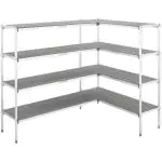 Stelling - L-Vorm - H 149 x B 115.2 x D 40 CM - Tbv van Koel-/ Vriescel - H 200 x B 180 x D 150 CM - G-Line GL-169001 €599.00 Koelcel accessoires