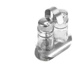 Menage - 2-Delig - RVS/Glas - H 12 CM - G-Line GL-171260 €3.49 Olie & azijn schenkers