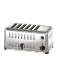 Broodrooster - 6 Sleuven - RVS - 2500 W - G-Line HW-58158 €109.00 Tosti / broodrooster apparatuur