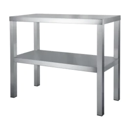 Etagere - 2 Niveau - H 65 x B 100 x D 30 CM - RVS - Demontabel - G-Line