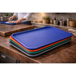 Dienblad - Fast Food - Blauw - Polypropyleen - B 35 x D 45 CM - G-Line