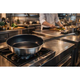 Hapjespan - Teflon - 3.8 Liter - Aluminium - Ø 28 x H 7.5 CM - G-Line