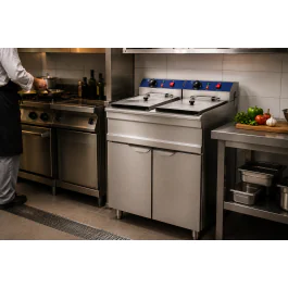 Friteuse - Elektrisch - Staand model - 2 x 13 Liter - 2 x 400V - G-Line