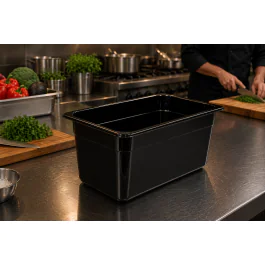 Gastronormbak - Polycarbonaat - 1/2 GN - 200 MM Diep - Zwart - G-Line