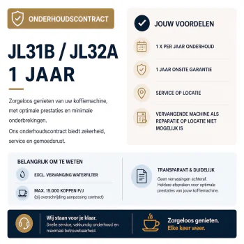 Onderhoudscontract - JL31B / J32A - 1 Jaar