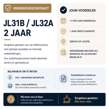 Onderhoudscontract - JL31B / J32A - 2 Jaar