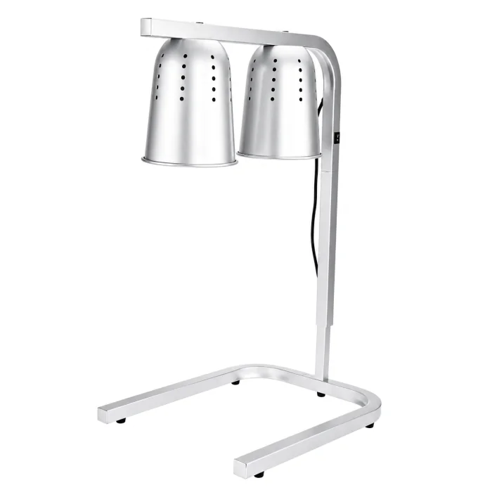 Warmhoudbrug - Duo - Aluminium - Zilver - 230V - 250W - G-Line GL-171438 €99.95 Warmhoudlamp