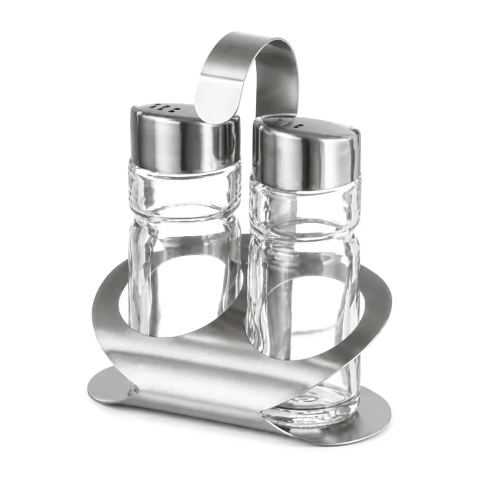 Menage - 2-Delig - RVS/Glas - H 12 CM - G-Line GL-171260 €3.49 Olie & azijn schenkers