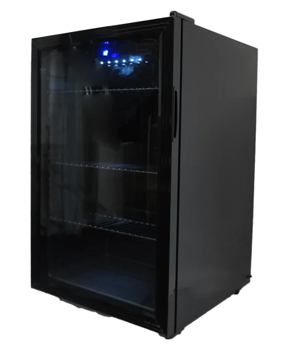 Koelkast - 115 Liter - 1-Deurs - Glazen Deur - Statisch - Zwart - Combisteel 7013.2570 €324.00 Koelkasten met glazen deur