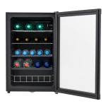 Koelkast - 130 Liter - 1-Deurs - Glazen Deur - Statisch - Zwart - Husky KK111-BK-NL-HU €299.00 Koelkasten met glazen deur