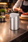 Tafel Afvalbakje - 1.5 Liter - RVS - Ø 12 x H 16 CM - G-Line 77314 €9.95 Tafelafvalbakjes