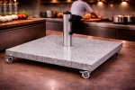 Parasolvoet - 90 KG - Incl. 4 Wielen - Graniet - H 6.5 x B 70 x D 70 CM - G-Line 17978 €159.00 Horeca parasols