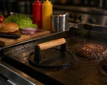 Burger Smasher - Rond - Houten handvat - Gietijzer  - Ø 17 Cm - G-Line HW-149207 €9.00 Klein kookgerei