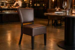 Stoel Rome - Donkerbruin - Kunstleer - G-Line HW-019051 €54.95 Lederen stoelen
