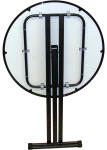 Statafel - Rond - Inklapbaar - Zwart - Ø 85 CM - G-Line 15774 €89.95 Statafels