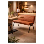 Eetbank - Matty - 120 CM - Microvezel - Cognac - G-Line HW-129743 €199.00 Horeca eetbanken
