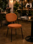 Stoel Rondo - Cognac - Velvet - G-Line HW-139674 €49.95 Lederen stoelen