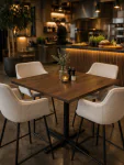 Tafelblad - Vierkant - Walnoot - Melamine - B 80 x D 80 CM - G-line GL-156852 €50.95 Horeca tafelbladen