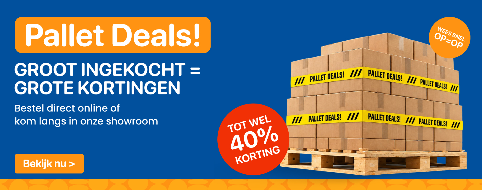 Pallet deals bij Horeca World