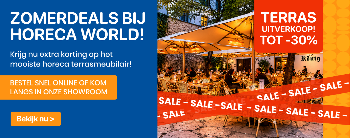 Terrasseizoen bij Horeca World
