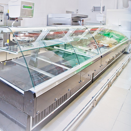 Koeltoonbank met plaatkoeling